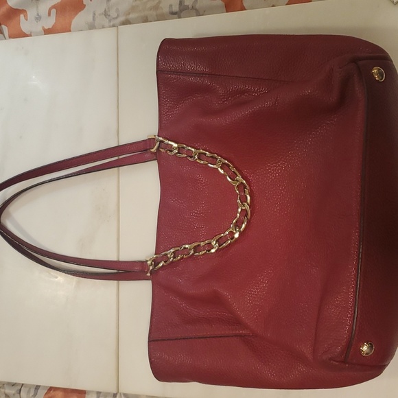 Micheal kors red leather tote - Picture 3 of 10